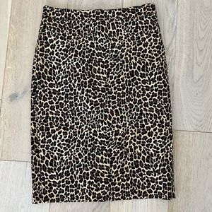 J.Crew No. 2 Leopard Print Pencil Skirt